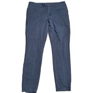 LOFT Slim Fit Pants Size 6Women's Blue Gray Cotton Blend‎